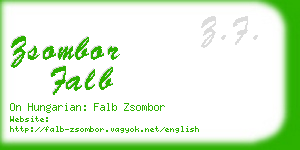 zsombor falb business card